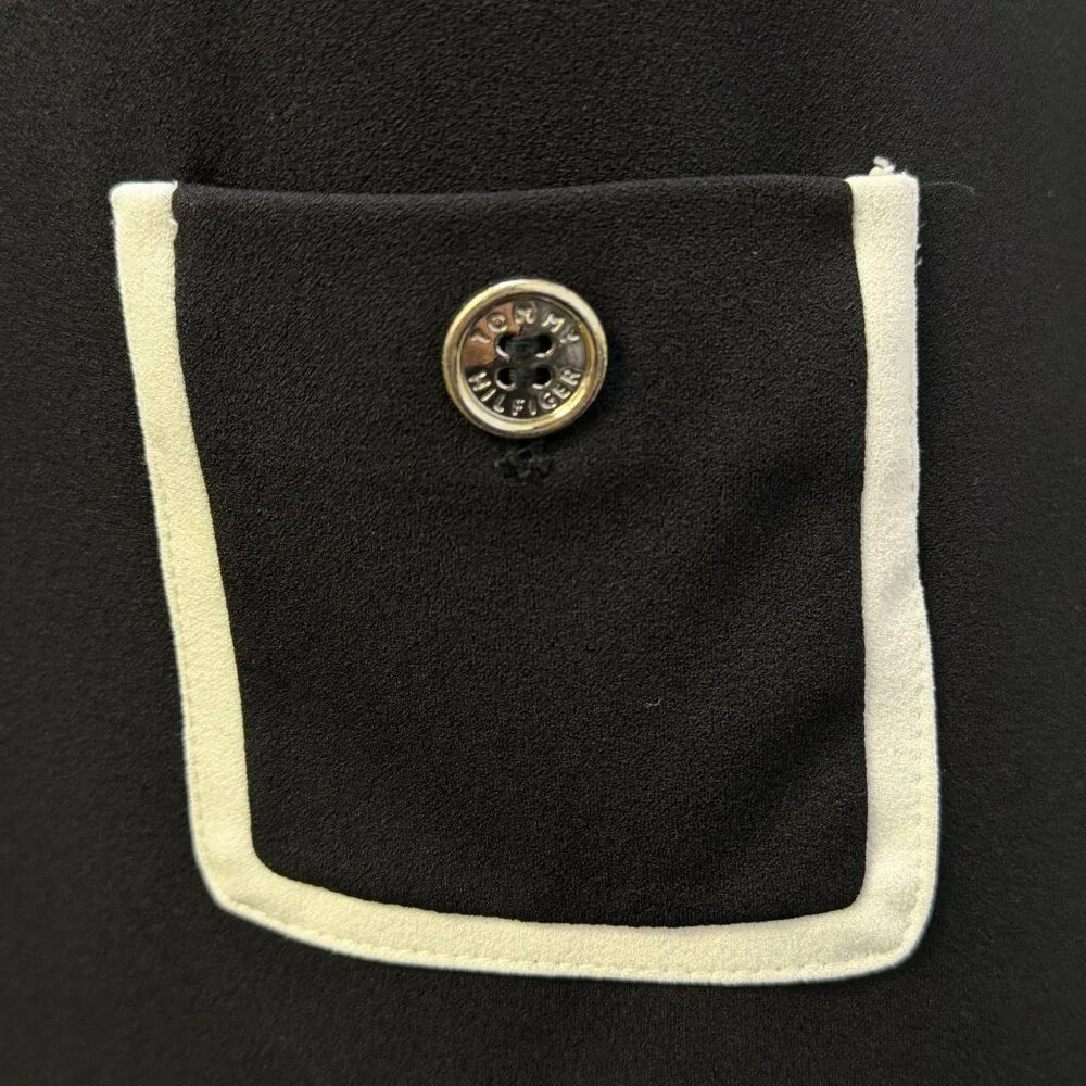 Tommy Hilfiger Black & White Knit Dress L - Picture 6 of 9